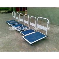 High quality platform hand truck, logistics push cart /trolley price