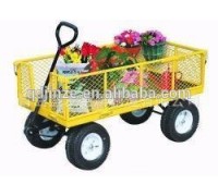 Hot sale foladable mesh garden cart,portable hand trolley price