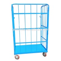 Foldable storage rack trolley carrier truck for warehouse