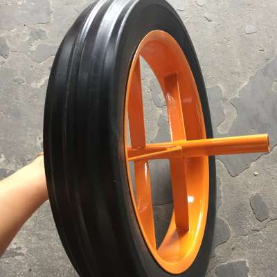 chinese solid rubber wheelbarrow wheel